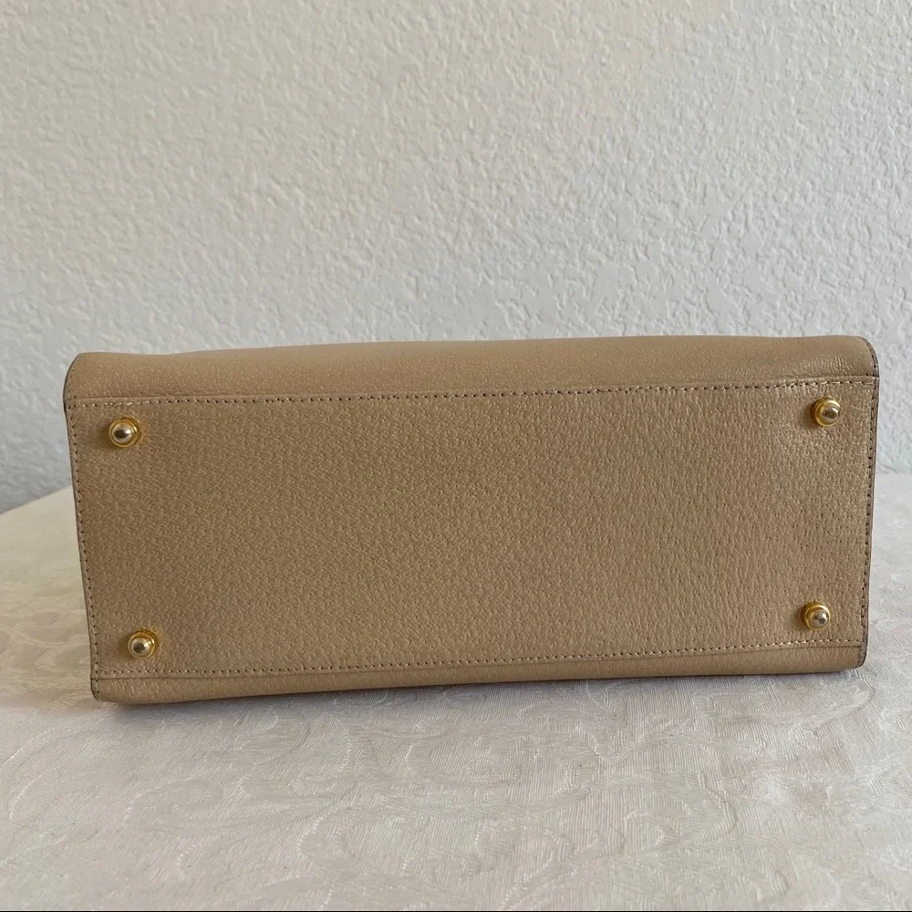 Kate spade beige Italian leather bag